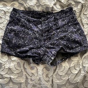 Celestial high rise shorts